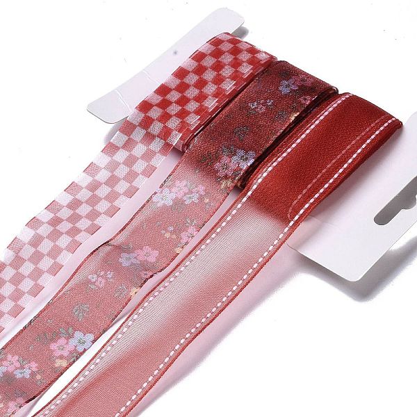 PandaHall Polyester & Polycotton Ribbons Sets, for Bowknot Making, Gift Wrapping, FireBrick, 1 inch(26.5mm), 3 styles, about 3.00 Yards..., Red
PandaHall Polyester & Polycotton Ribbons Sets, for Bowknot Making, Gift Wrapping, FireBrick, 1 inch(26.5mm), 3 styles, about 3.00 Yards..., Red