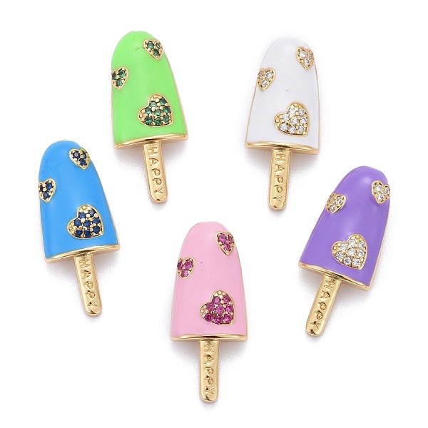 PandaHall Brass Micro Pave Cubic Zirconia Enamel Pendants, Long-Lasting Plated, Lead Free & Cadmium Free, Ice Lolly, Golden, Mixed Color..., Multicolor
PandaHall Brass Micro Pave Cubic Zirconia Enamel Pendants, Long-Lasting Plated, Lead Free & Cadmium Free, Ice Lolly, Golden, Mixed Color..., Multicolor