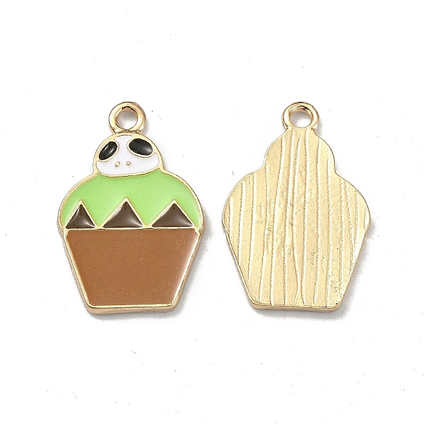PandaHall Halloween Light Gold Tone Alloy Enamel Pendants, Bonsai with Skull Charm, Light Green, 24x16x2mm, Hole: 2mm Alloy+Enamel Other...
PandaHall Halloween Light Gold Tone Alloy Enamel Pendants, Bonsai with Skull Charm, Light Green, 24x16x2mm, Hole: 2mm Alloy+Enamel Other...
