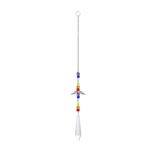 PandaHall Crystal Glass Sun Catcher Pendant, Rainbow Maker, DIY Garden & Home Decoration, Cone, 330mm Glass Cone
PandaHall Crystal Glass Sun Catcher Pendant, Rainbow Maker, DIY Garden & Home Decoration, Cone, 330mm Glass Cone