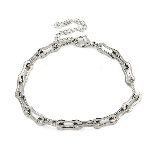 PandaHall 304 Stainless Steel Cable Chains Bracelets for Men & Women, Stainless Steel Color, 7-3/8 inch(18.8cm) 304 Stainless Steel
PandaHall 304 Stainless Steel Cable Chains Bracelets for Men & Women, Stainless Steel Color, 7-3/8 inch(18.8cm) 304 Stainless Steel