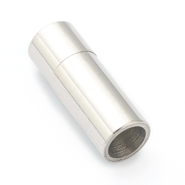 PandaHall 304 Stainless Steel Magnetic Clasps with Glue-in Ends, Column, Stainless Steel Color, 19mm, Hole: 5mm 304 Stainless Steel Column
PandaHall 304 Stainless Steel Magnetic Clasps with Glue-in Ends, Column, Stainless Steel Color, 19mm, Hole: 5mm 304 Stainless Steel Column