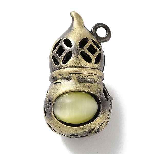 PandaHall Brass Pendants, with Cat Eye, Cadmium Free & Lead Free, Gourd, Pale Goldenrod, 23x12.5x11.5mm, Hole: 1.8mm Brass Others
PandaHall Brass Pendants, with Cat Eye, Cadmium Free & Lead Free, Gourd, Pale Goldenrod, 23x12.5x11.5mm, Hole: 1.8mm Brass Others