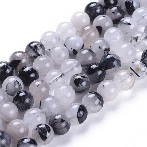 PandaHall Natural Tourmalinated Quartz/Black Rutilated Quartz Beads Strands, Round, 8~8.5mm, Hole: 0.8mm, about 49pcs/strand, 15.7 inch...
PandaHall Natural Tourmalinated Quartz/Black Rutilated Quartz Beads Strands, Round, 8~8.5mm, Hole: 0.8mm, about 49pcs/strand, 15.7 inch...