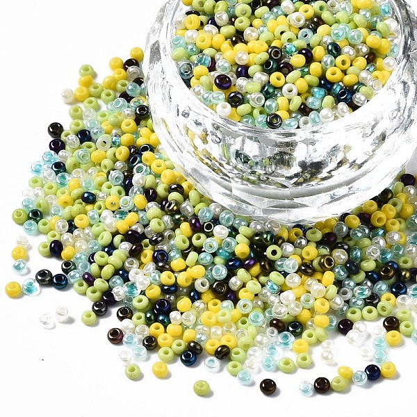 PandaHall Glass Round Seed Beads, Round Hole, Mixed Style, Colorful, 2~2.5x1.5~2mm, Hole: 0.8mm, about 450g/pound Glass
PandaHall Glass Round Seed Beads, Round Hole, Mixed Style, Colorful, 2~2.5x1.5~2mm, Hole: 0.8mm, about 450g/pound Glass