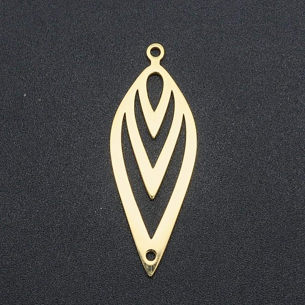 PandaHall 201 Stainless Steel Links Connectors, Laser Cut, Leaf, Golden, 38x14x1mm, Hole: 1.6mm 201 Stainless Steel Leaf
PandaHall 201 Stainless Steel Links Connectors, Laser Cut, Leaf, Golden, 38x14x1mm, Hole: 1.6mm 201 Stainless Steel Leaf