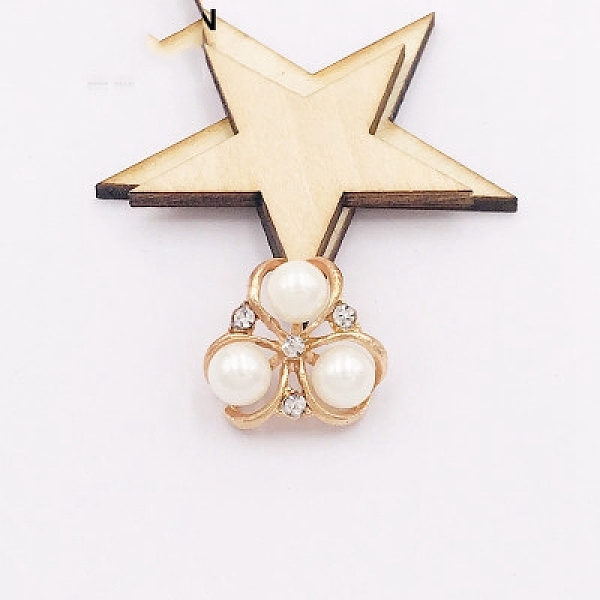 PandaHall Alloy Decorate, with ABS Beads & Rhinestone, Garment Accessories, Cadmium Free & Lead Free, Flower, Light Gold, White, 20x20mm...
PandaHall Alloy Decorate, with ABS Beads & Rhinestone, Garment Accessories, Cadmium Free & Lead Free, Flower, Light Gold, White, 20x20mm...