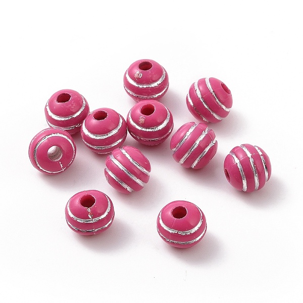 PandaHall Plating Acrylic Beads, Silver Metal Enlaced, Round, Camellia, 8mm, Hole: 2.2mm, about 1900pcs/500g Acrylic Round Pink
PandaHall Plating Acrylic Beads, Silver Metal Enlaced, Round, Camellia, 8mm, Hole: 2.2mm, about 1900pcs/500g Acrylic Round Pink