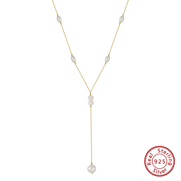 PandaHall 925 Sterling Silver Pendant Necklaces, Natural Freshwater Pearl Necklaces, Real 14K Gold Plated, 16.06 inch(40.8cm) Sterling...
PandaHall 925 Sterling Silver Pendant Necklaces, Natural Freshwater Pearl Necklaces, Real 14K Gold Plated, 16.06 inch(40.8cm) Sterling...