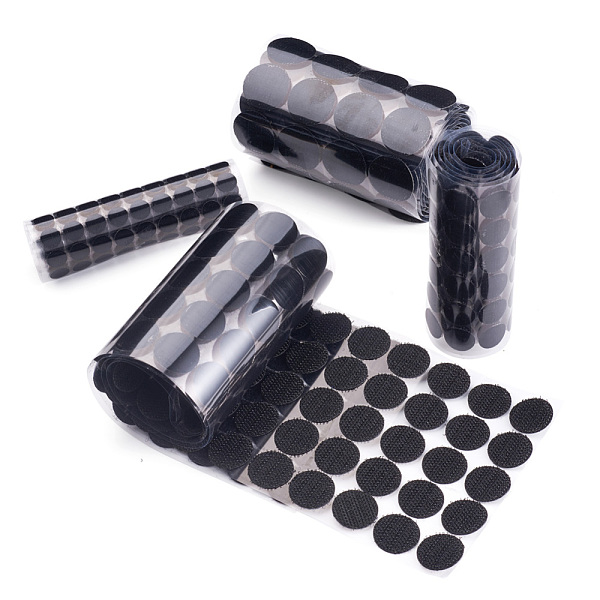 PandaHall 400 Sets Flat Round Nylon Magic Tapes, Adhesive Hook and Loop Tapes, Black, 10~25mm Nylon Black
PandaHall 400 Sets Flat Round Nylon Magic Tapes, Adhesive Hook and Loop Tapes, Black, 10~25mm Nylon Black