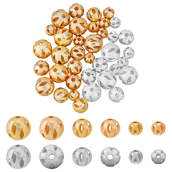 PandaHall SUPERFINDINGS 36Pcs 9 Style Rack Plating Brass Beads, Long-Lasting Plated, Hollow, Round, Mixed Color, 6~10mm, 4pcs/style Brass...
PandaHall SUPERFINDINGS 36Pcs 9 Style Rack Plating Brass Beads, Long-Lasting Plated, Hollow, Round, Mixed Color, 6~10mm, 4pcs/style Brass...
