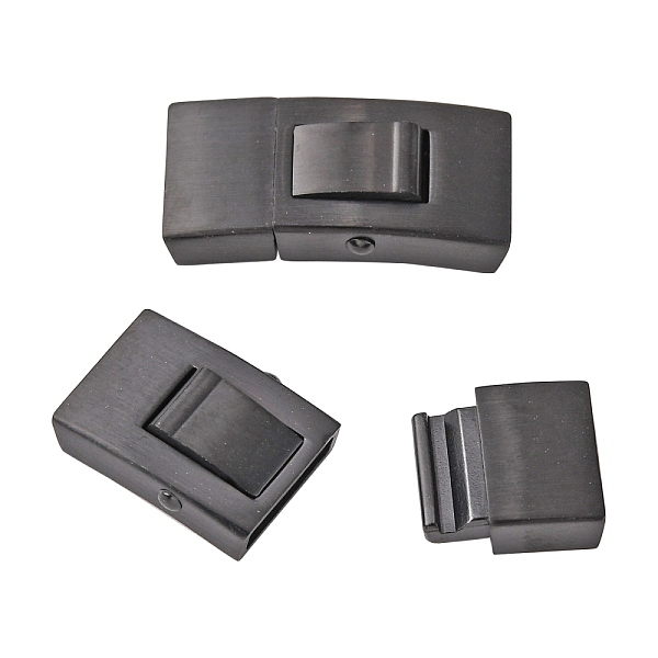 PandaHall 304 Stainless Steel Bayonet Clasps, Rectangle, Electrophoresis Black, 25x13mm, Hole: 10x3mm 304 Stainless Steel
PandaHall 304 Stainless Steel Bayonet Clasps, Rectangle, Electrophoresis Black, 25x13mm, Hole: 10x3mm 304 Stainless Steel