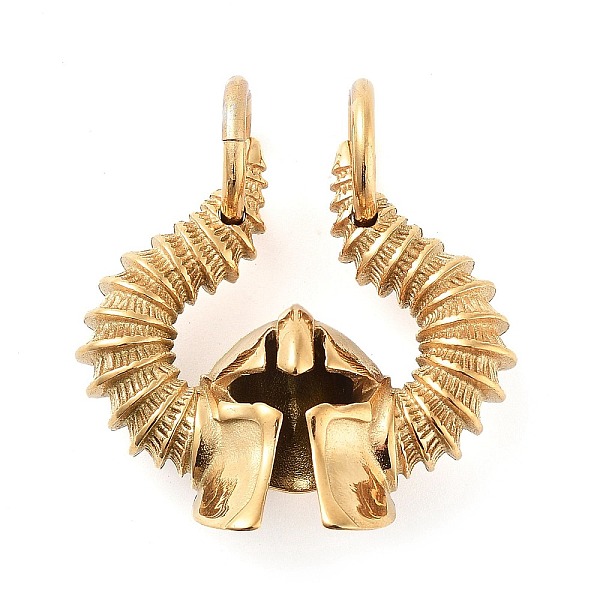 PandaHall 304 Stainless Steel Pendants, with Jump Ring, Viking Horned Helmet Charm, Antique Golden, 37x37x16mm, Hole: 9mm 304 Stainless...
PandaHall 304 Stainless Steel Pendants, with Jump Ring, Viking Horned Helmet Charm, Antique Golden, 37x37x16mm, Hole: 9mm 304 Stainless...
