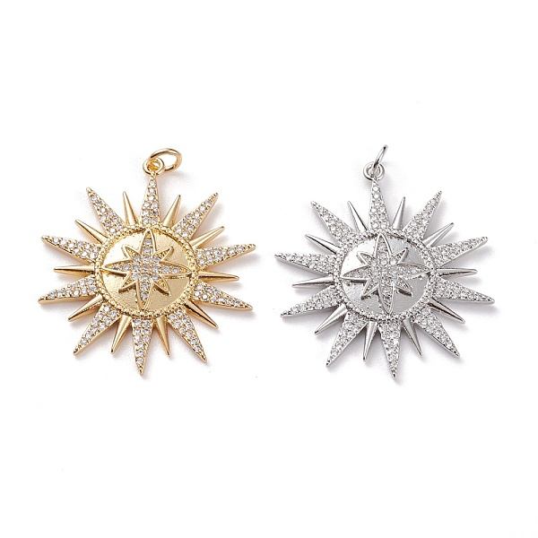 PandaHall Brass Micro Pave Clear Cubic Zirconia Pendants, with Jump Rings, Star, Mixed Color, 34x32x3mm, Jump Ring: 5x1mm, 3mm Inner..., Multicolor
PandaHall Brass Micro Pave Clear Cubic Zirconia Pendants, with Jump Rings, Star, Mixed Color, 34x32x3mm, Jump Ring: 5x1mm, 3mm Inner..., Multicolor