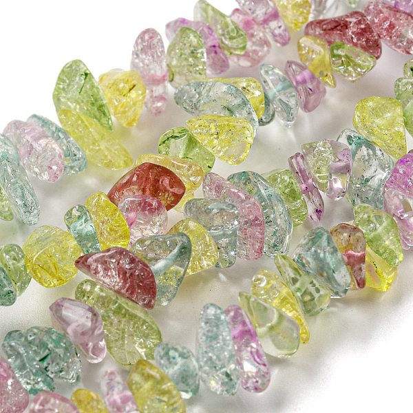 PandaHall Glass Beads Strands, Nuggest, Colorful, 3~6x7~11x6~8mm, Hole: 0.7mm, 32.68 inch(83cm) Glass Nuggets
PandaHall Glass Beads Strands, Nuggest, Colorful, 3~6x7~11x6~8mm, Hole: 0.7mm, 32.68 inch(83cm) Glass Nuggets
