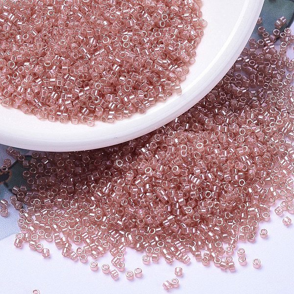 PandaHall MIYUKI Delica Beads, Cylinder, Japanese Seed Beads, 11/0, (DB1481) Transparent Salmon Luster, 1.3x1.6mm, Hole: 0.8mm, about..., Pink
PandaHall MIYUKI Delica Beads, Cylinder, Japanese Seed Beads, 11/0, (DB1481) Transparent Salmon Luster, 1.3x1.6mm, Hole: 0.8mm, about..., Pink