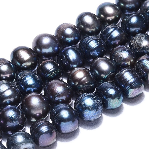 PandaHall Natural Cultured Freshwater Pearl Beads Strands, Dyed, Potato, Prussian Blue, 6~8x7~8.5mm, Hole: 0.5mm, about 22pcs/strand, 7.20...
PandaHall Natural Cultured Freshwater Pearl Beads Strands, Dyed, Potato, Prussian Blue, 6~8x7~8.5mm, Hole: 0.5mm, about 22pcs/strand, 7.20...