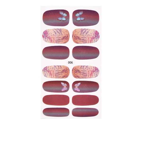 PandaHall Full Cover Strawberry Flower Nail Stickers, Self Adhesive, for Women Girls Manicure Nail Art Decoration, Butterfly Pattern..., Purple
PandaHall Full Cover Strawberry Flower Nail Stickers, Self Adhesive, for Women Girls Manicure Nail Art Decoration, Butterfly Pattern..., Purple