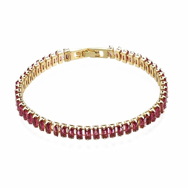 PandaHall Cubic Zirconia Classic Tennis Bracelet, Real 18K Gold Plated Brass Cubic Zirconia Link Chain Bracelet for Women, Nickel Free...
PandaHall Cubic Zirconia Classic Tennis Bracelet, Real 18K Gold Plated Brass Cubic Zirconia Link Chain Bracelet for Women, Nickel Free...