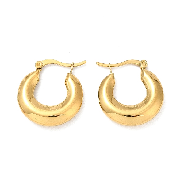 PandaHall Ion Plating(IP) 304 Stainless Steel Hoop Earrings, Ring Shape, Golden, 25x23x5mm 304 Stainless Steel Ring
PandaHall Ion Plating(IP) 304 Stainless Steel Hoop Earrings, Ring Shape, Golden, 25x23x5mm 304 Stainless Steel Ring