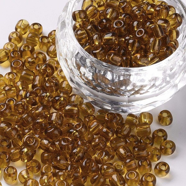 PandaHall Glass Seed Beads, Transparent, Round, Round Hole, Dark Goldenrod, 6/0, 4mm, Hole: 1.5mm, about 500pcs/50g, 50g/bag, 18bags/2pounds...
PandaHall Glass Seed Beads, Transparent, Round, Round Hole, Dark Goldenrod, 6/0, 4mm, Hole: 1.5mm, about 500pcs/50g, 50g/bag, 18bags/2pounds...