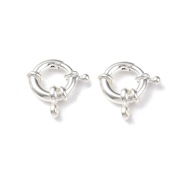 PandaHall Eco-friendly Brass Spring Ring Clasps, Cadmium Free & Lead Free, Long-Lasting Plated, 925 Sterling Silver Plated, 13x13x1~4mm,Hole...
PandaHall Eco-friendly Brass Spring Ring Clasps, Cadmium Free & Lead Free, Long-Lasting Plated, 925 Sterling Silver Plated, 13x13x1~4mm,Hole...