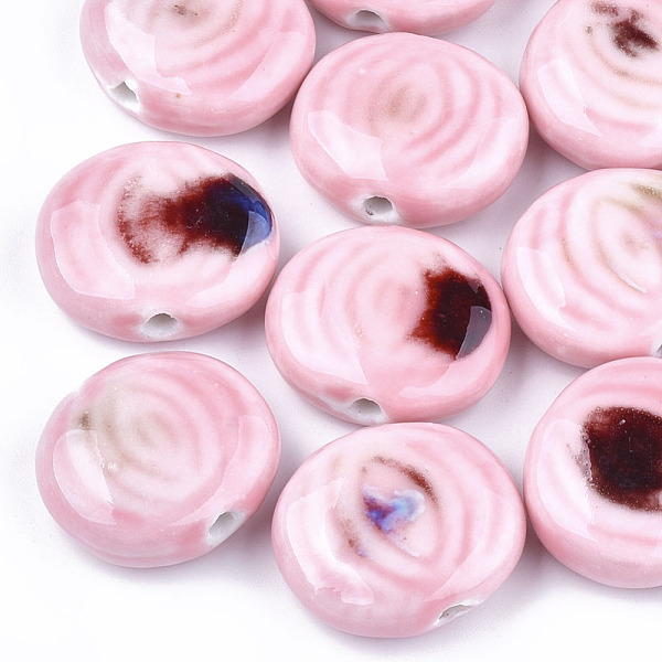PandaHall Handmade Porcelain Beads, Fancy Antique Glazed Porcelain, Flat Round, Pink, 23~24x24~27x9~10mm, Hole: 3mm Porcelain Flat Round...
PandaHall Handmade Porcelain Beads, Fancy Antique Glazed Porcelain, Flat Round, Pink, 23~24x24~27x9~10mm, Hole: 3mm Porcelain Flat Round...