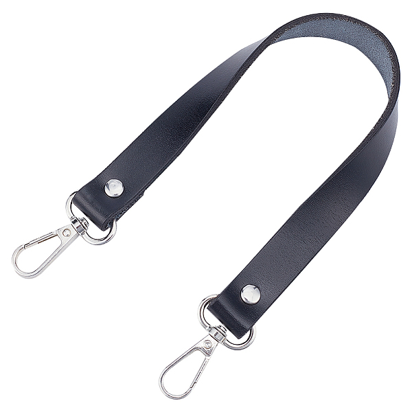 PandaHall Leather Bag Handles, with Swivel Clasps, for Handbag Replacement Accessories, Black, 350x1.7cm Leather Black
PandaHall Leather Bag Handles, with Swivel Clasps, for Handbag Replacement Accessories, Black, 350x1.7cm Leather Black