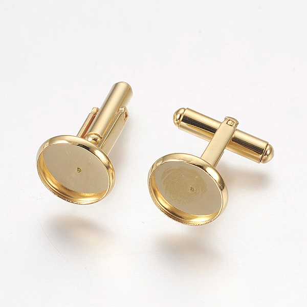 PandaHall 304 Stainless Steel Cuffinks, Flat Round, Golden, 19.5mm, Tray: 14x2mm, Inner Size: 12mm Stainless Steel Flat Round
PandaHall 304 Stainless Steel Cuffinks, Flat Round, Golden, 19.5mm, Tray: 14x2mm, Inner Size: 12mm Stainless Steel Flat Round