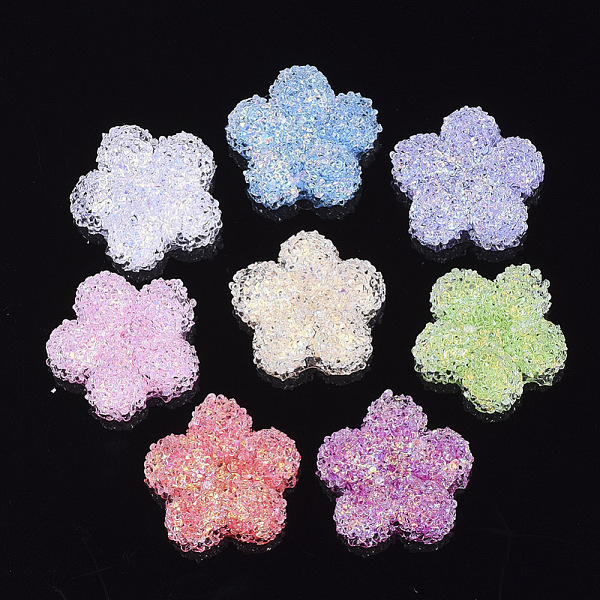 PandaHall Epoxy Resin Cabochons, with Sequins/Paillette, Flower, Mixed Color, 19.5x20x7.5mm Epoxy Resin Flower Multicolor
PandaHall Epoxy Resin Cabochons, with Sequins/Paillette, Flower, Mixed Color, 19.5x20x7.5mm Epoxy Resin Flower Multicolor