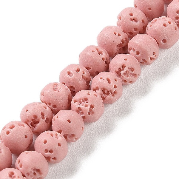 PandaHall Synthetic Lava Rock Dyed Beads Strands, Round, Pink, 6~6.5mm, Hole: 1mm, about 63pcs/strand, 15.16''(38.5cm) Lava Rock Round Pink
PandaHall Synthetic Lava Rock Dyed Beads Strands, Round, Pink, 6~6.5mm, Hole: 1mm, about 63pcs/strand, 15.16''(38.5cm) Lava Rock Round Pink