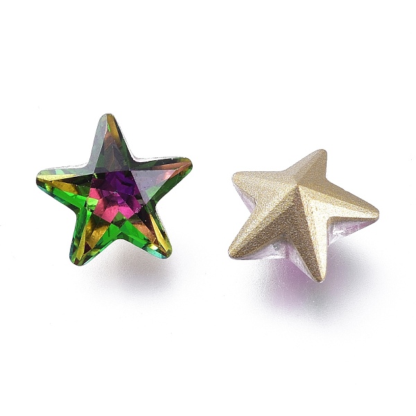PandaHall Cubic Zirconia Pointed Back Cabochons, Back Plated, Faceted Star, Vitrail Rose, 10x10.5x6mm Cubic Zirconia Star Pink
PandaHall Cubic Zirconia Pointed Back Cabochons, Back Plated, Faceted Star, Vitrail Rose, 10x10.5x6mm Cubic Zirconia Star Pink