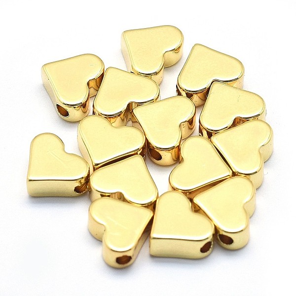 PandaHall Brass Beads, Lead Free & Cadmium Free & Nickel Free, Heart, Real 18K Gold Plated, 6x7x3mm, Hole: 1.2mm Brass Heart
PandaHall Brass Beads, Lead Free & Cadmium Free & Nickel Free, Heart, Real 18K Gold Plated, 6x7x3mm, Hole: 1.2mm Brass Heart