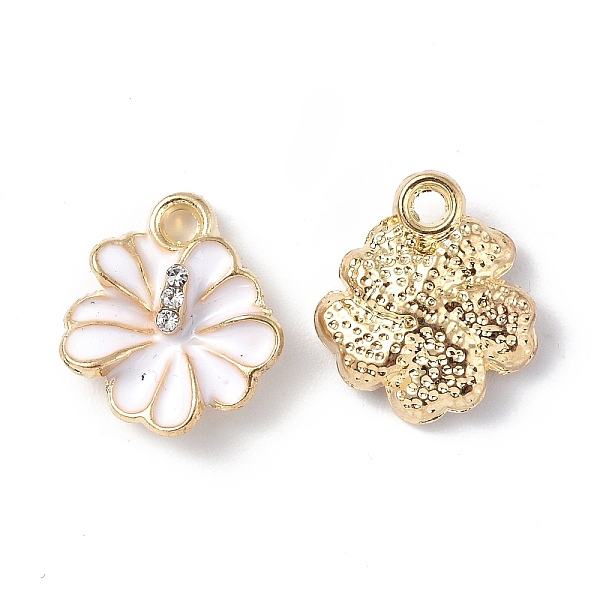 PandaHall Alloy Enamel Charms, with Rhinestone, Light Gold, Flower Charm, White, 14x12x4mm, Hole: 1.6mm Alloy Rhinestone+Enamel Flower White
PandaHall Alloy Enamel Charms, with Rhinestone, Light Gold, Flower Charm, White, 14x12x4mm, Hole: 1.6mm Alloy Rhinestone+Enamel Flower White