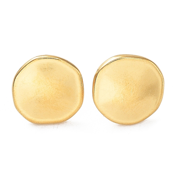 PandaHall Ion Plating(IP) 304 Stainless Steel Flat Round Ear Studs for Women, Real 18K Gold Plated, 12x12.5mm 304 Stainless Steel Flat Round
PandaHall Ion Plating(IP) 304 Stainless Steel Flat Round Ear Studs for Women, Real 18K Gold Plated, 12x12.5mm 304 Stainless Steel Flat Round