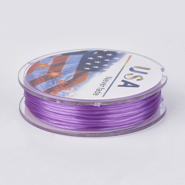 PandaHall Flat Elastic Crystal String, Elastic Beading Thread, for Stretch Bracelet Making, Dark Orchid, 0.4mm, about 16.4 yards(15m)/roll..., Purple
PandaHall Flat Elastic Crystal String, Elastic Beading Thread, for Stretch Bracelet Making, Dark Orchid, 0.4mm, about 16.4 yards(15m)/roll..., Purple