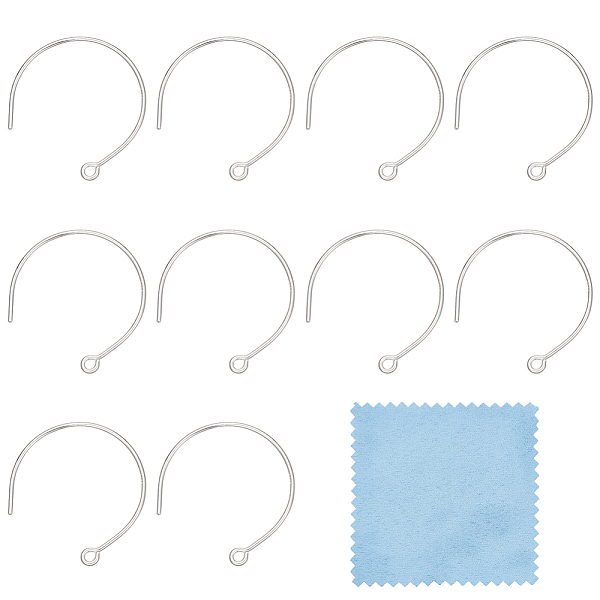 PandaHall BENECREAT 925 Sterling Silver Earring Hooks, Balloon Ear Wire, with S925 Stamp, Silver, 18 Gauge, 20x21x1mm, Hole: 1.4mm, Pin: 1mm...
PandaHall BENECREAT 925 Sterling Silver Earring Hooks, Balloon Ear Wire, with S925 Stamp, Silver, 18 Gauge, 20x21x1mm, Hole: 1.4mm, Pin: 1mm...