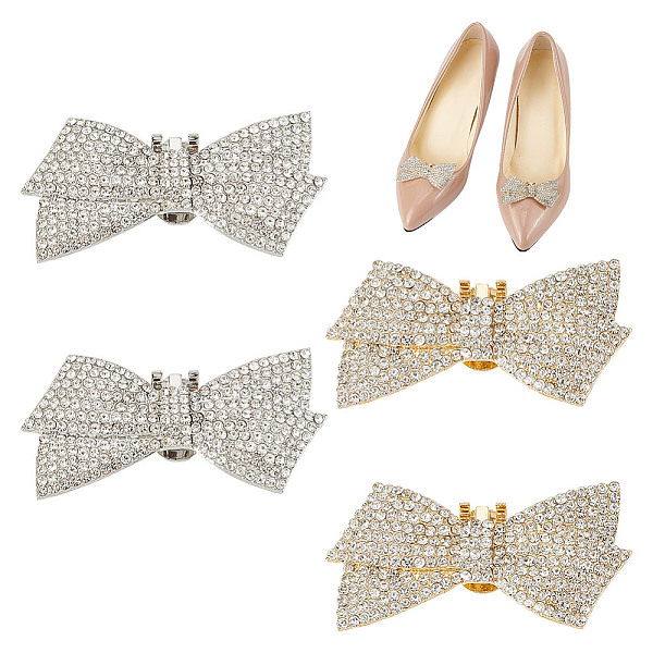 PandaHall ARRICRAFT 4Pcs 2 Colors Bowknot Crystal Glass Rhinestone Shoe Decoration, Alloy & Manganese Steel Detachable Shoe Buckle Clip..., Clear
PandaHall ARRICRAFT 4Pcs 2 Colors Bowknot Crystal Glass Rhinestone Shoe Decoration, Alloy & Manganese Steel Detachable Shoe Buckle Clip..., Clear