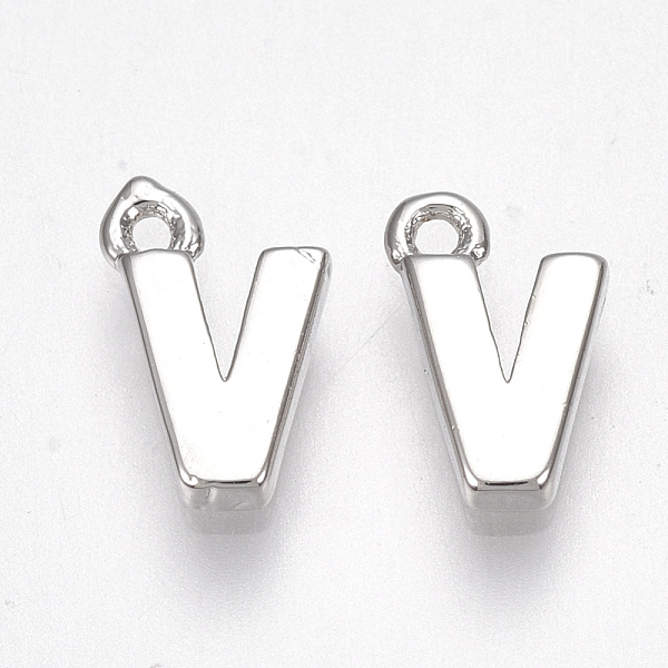 PandaHall Brass Charms, Letter, Nickel Free, Real Platinum Plated, Letter.V, 8.5x5.5x1.5mm, Hole: 0.8mm Brass Letter V
PandaHall Brass Charms, Letter, Nickel Free, Real Platinum Plated, Letter.V, 8.5x5.5x1.5mm, Hole: 0.8mm Brass Letter V