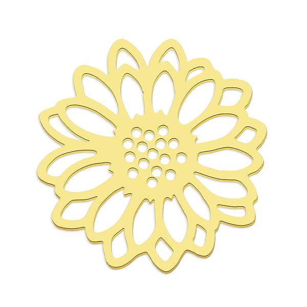 PandaHall 201 Stainless Steel Filigree Joiners, Laser Cut, Vacuum Plating, Flower, Golden, 23x24x1mm 201 Stainless Steel Flower
PandaHall 201 Stainless Steel Filigree Joiners, Laser Cut, Vacuum Plating, Flower, Golden, 23x24x1mm 201 Stainless Steel Flower