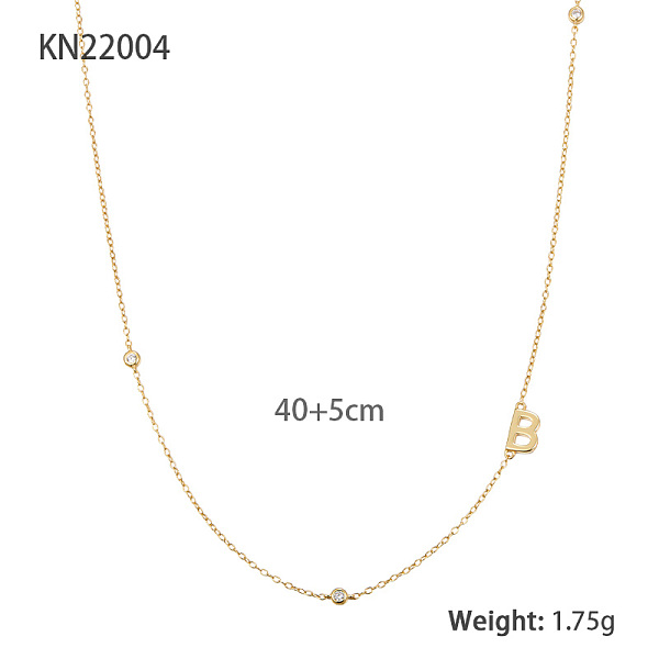 PandaHall S925 Sterling Silver Rhinestones Letter B Necklace, Simple and Elegant Clavicle Chain for Women Sterling Silver Letter
PandaHall S925 Sterling Silver Rhinestones Letter B Necklace, Simple and Elegant Clavicle Chain for Women Sterling Silver Letter