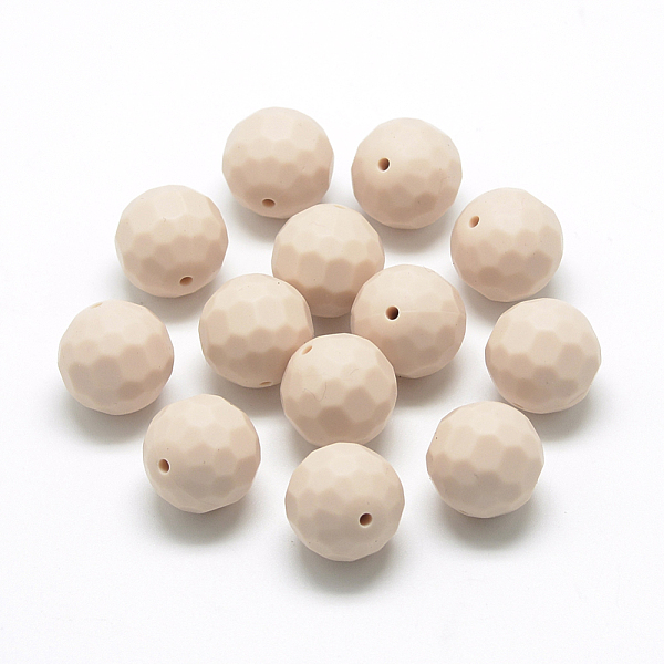 PandaHall Food Grade Eco-Friendly Silicone Beads, Chewing Beads For Teethers, DIY Nursing Necklaces Making, Faceted Round, Bisque, 15.5mm..., Orange
PandaHall Food Grade Eco-Friendly Silicone Beads, Chewing Beads For Teethers, DIY Nursing Necklaces Making, Faceted Round, Bisque, 15.5mm..., Orange