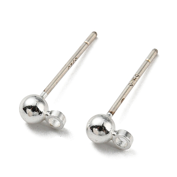 PandaHall Brass Stud Earring Findings, with 925 Silver Pin, Long-Lasting Plated, Cadmium Free & Lead Free, Silver, 5x3mm, Hole: 1mm, Pin...
PandaHall Brass Stud Earring Findings, with 925 Silver Pin, Long-Lasting Plated, Cadmium Free & Lead Free, Silver, 5x3mm, Hole: 1mm, Pin...