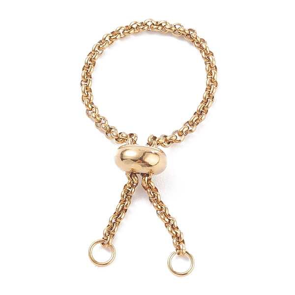 PandaHall 304 Stainless Steel Rolo Chains Slider Ring Findings, Adjustable Ring Findings with Brass Beads, Golden, Inner Diameter: 2~28mm...
PandaHall 304 Stainless Steel Rolo Chains Slider Ring Findings, Adjustable Ring Findings with Brass Beads, Golden, Inner Diameter: 2~28mm...