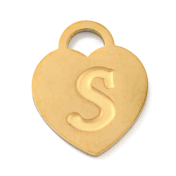 PandaHall Ion Plating(IP) 304 Stainless Steel Pendants, Laser Cut, Heart with Letter Charm, Golden, Letter S, 15x12x1mm, Hole: 3x3.5mm 304...
PandaHall Ion Plating(IP) 304 Stainless Steel Pendants, Laser Cut, Heart with Letter Charm, Golden, Letter S, 15x12x1mm, Hole: 3x3.5mm 304...