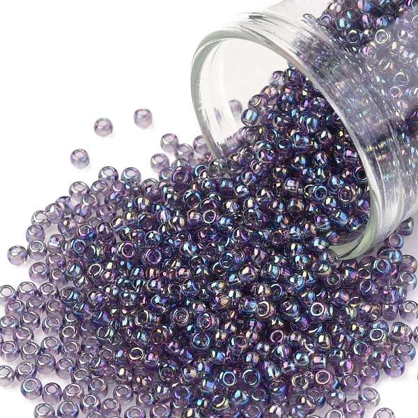 PandaHall TOHO Round Seed Beads, Japanese Seed Beads, (166D) Transparent AB Sugar Plum, 11/0, 2.2mm, Hole: 0.8mm, about 1110pcs/bottle..., Purple
PandaHall TOHO Round Seed Beads, Japanese Seed Beads, (166D) Transparent AB Sugar Plum, 11/0, 2.2mm, Hole: 0.8mm, about 1110pcs/bottle..., Purple