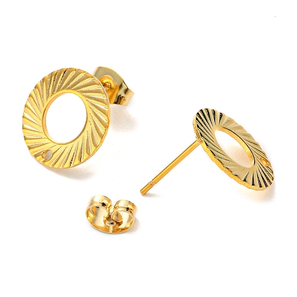 PandaHall 201 Stainless Steel Stud Earrings Finding, with 304 Stainless Steel Pins, Donut, Real 24K Gold Plated, 13mm, Hole: 1.2mm, Pin...
PandaHall 201 Stainless Steel Stud Earrings Finding, with 304 Stainless Steel Pins, Donut, Real 24K Gold Plated, 13mm, Hole: 1.2mm, Pin...