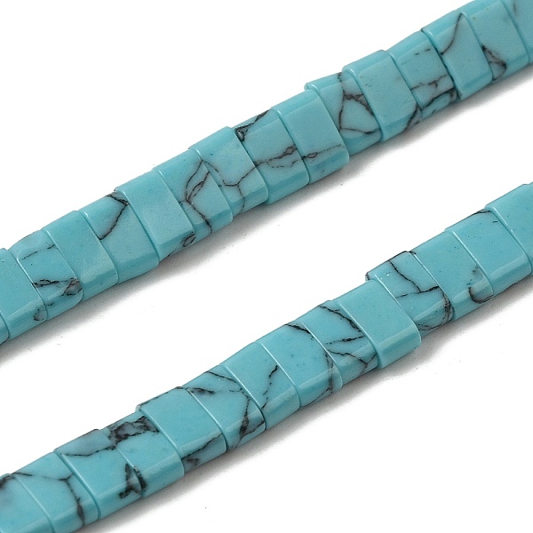 PandaHall Synthetic Turquoise Beads Strands, 2-Hole, Rectangle, Sky Blue, 2.5~3x5x2.5mm, Hole: 0.8mm, about 138~140pcs/strand...
PandaHall Synthetic Turquoise Beads Strands, 2-Hole, Rectangle, Sky Blue, 2.5~3x5x2.5mm, Hole: 0.8mm, about 138~140pcs/strand...