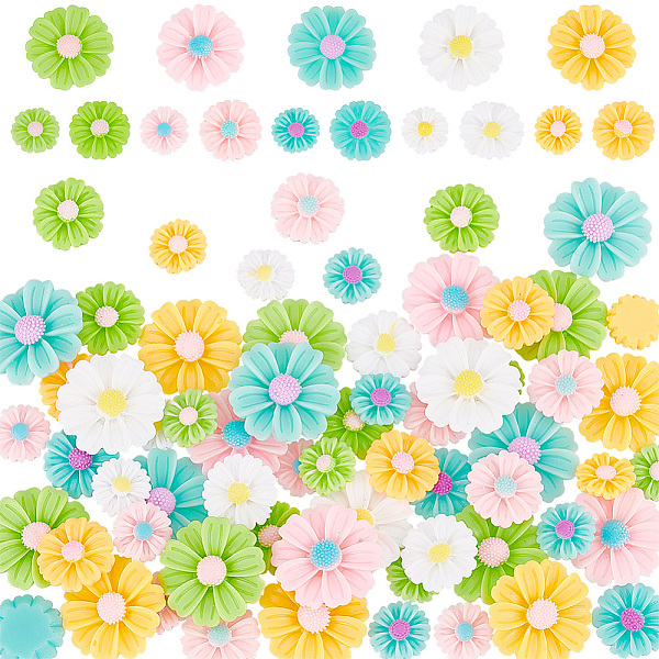 PandaHall 90Pcs 15 Styles Opaque Resin Cabochons, Flower, Mixed Color, 14~24x5~6mm, 6pcs/style Resin Flower Multicolor
PandaHall 90Pcs 15 Styles Opaque Resin Cabochons, Flower, Mixed Color, 14~24x5~6mm, 6pcs/style Resin Flower Multicolor