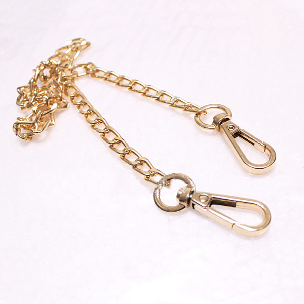 PandaHall Iron Handbag Chain Straps, with Clasps, for Handbag or Shoulder Bag Replacement, Light Gold, 40x0.8x0.2cm Iron
PandaHall Iron Handbag Chain Straps, with Clasps, for Handbag or Shoulder Bag Replacement, Light Gold, 40x0.8x0.2cm Iron